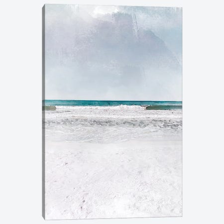 Rolling Waves Travel Poster Canvas Print #NRY71} by Natalie Ryan Canvas Artwork