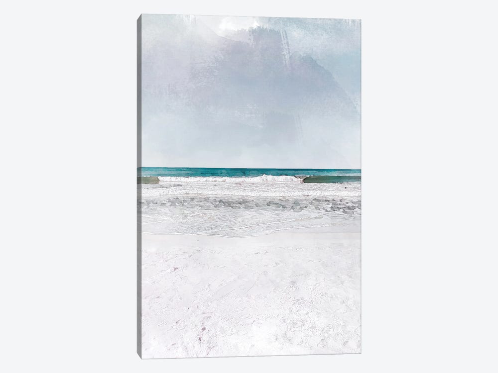 Rolling Waves Travel Poster by Natalie Ryan 1-piece Canvas Wall Art