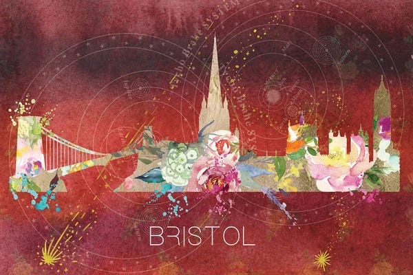 Natalie Ryan: Bristol Skyline by Natalie Ryan