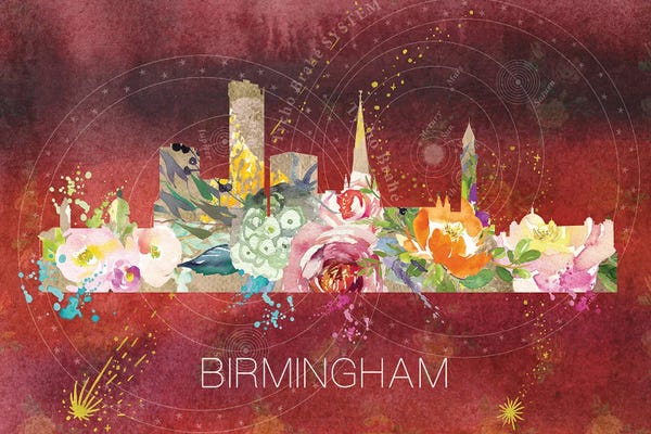 Natalie Ryan: Birmingham Skyline by Natalie Ryan