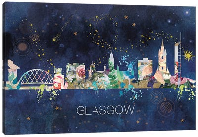 Glasgow Skyline Canvas Art Print - Glasgow Art