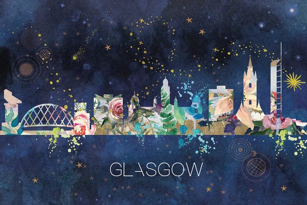 Natalie Ryan: Glasgow Skyline by Natalie Ryan