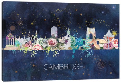 Cambridge Skyline Canvas Art Print - Natalie Ryan