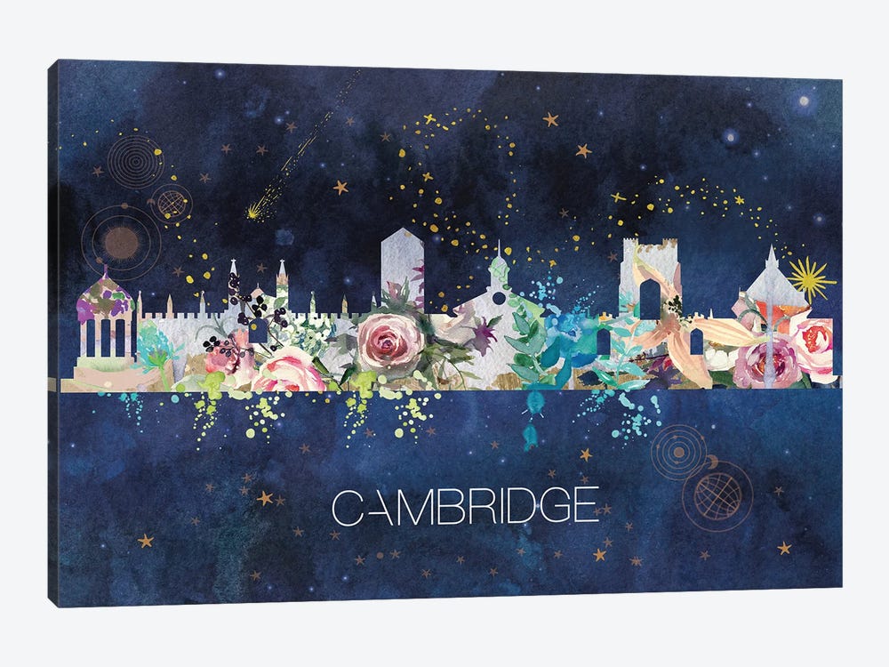 Cambridge Skyline by Natalie Ryan 1-piece Canvas Art