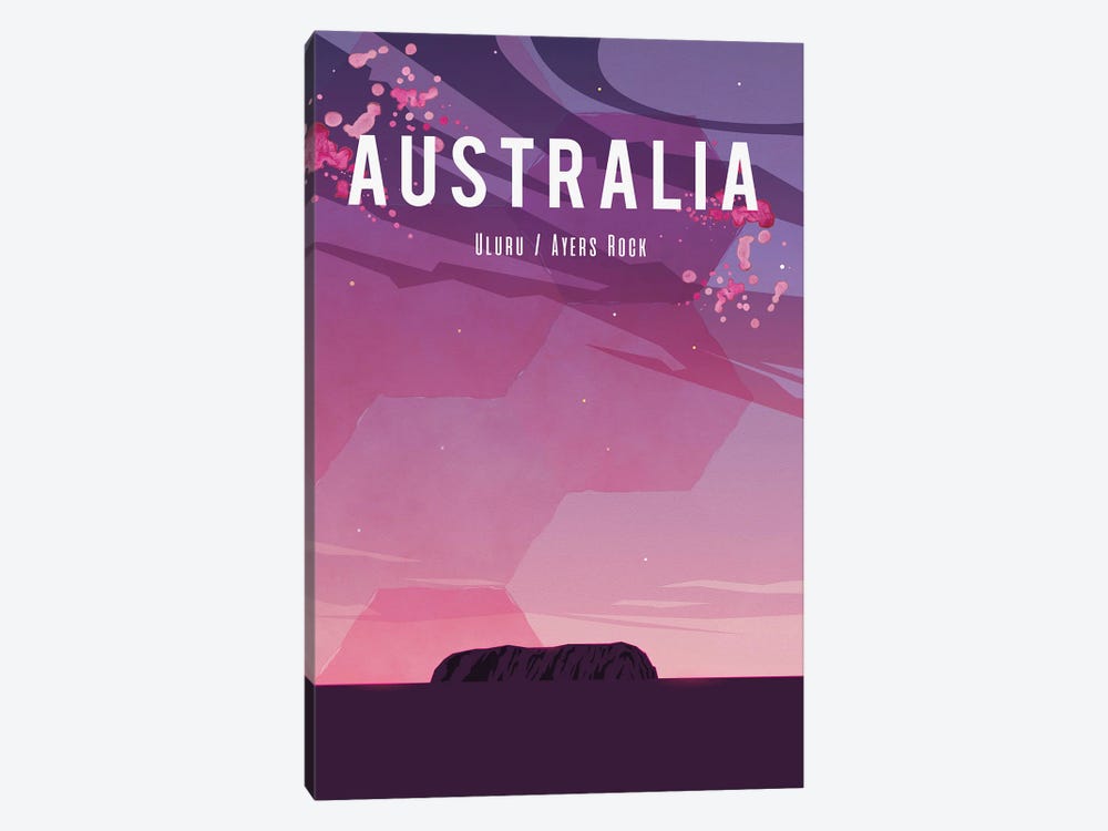 Australia Travel Poster by Natalie Ryan 1-piece Art Print