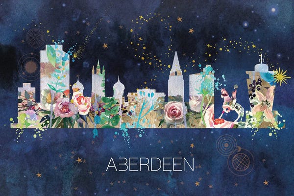 Natalie Ryan: Aberdeen Skyline by Natalie Ryan