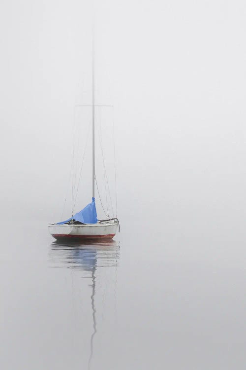 Sailboat; Red, White & Blue