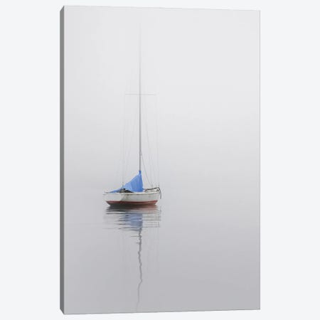 Sailboat; Red, White & Blue Canvas Print #NSB10} by Nicholas Bell Canvas Wall Art