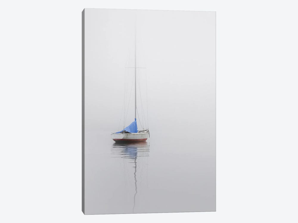 Sailboat; Red, White & Blue by Nicholas Bell 1-piece Art Print