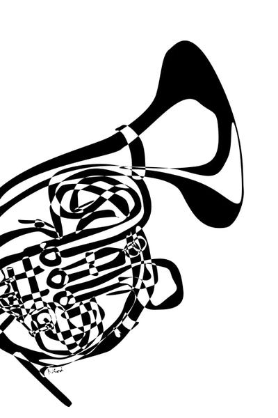 Trumpets: French Horn White by Nisse Corona