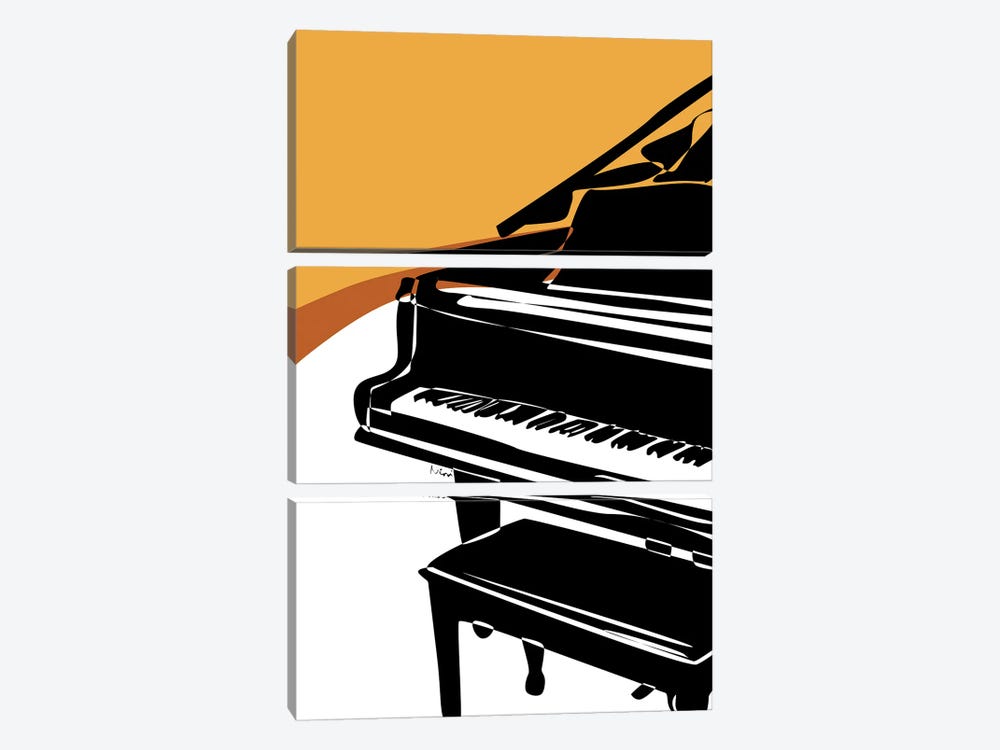 Grand Piano Tenne by Nisse Corona 3-piece Art Print