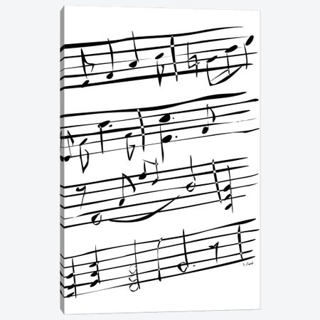 Music Notes Canvas Print #NSC35} by Nisse Corona Canvas Wall Art