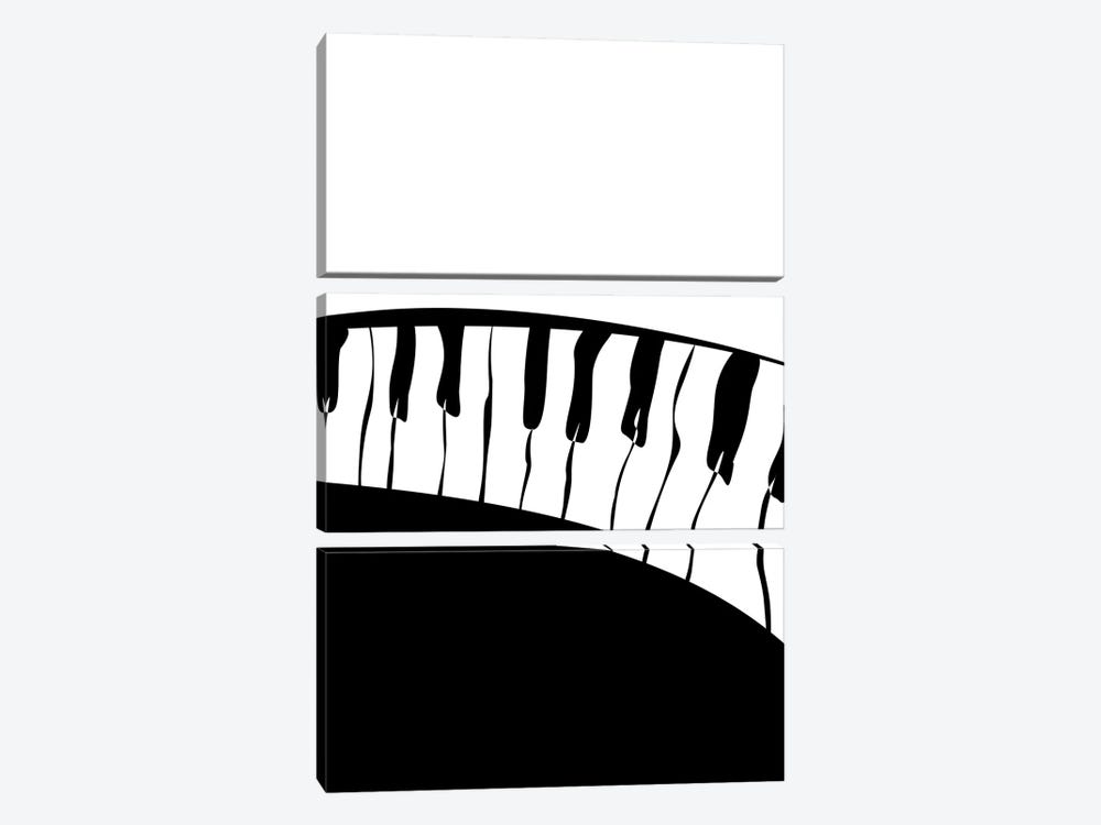 Piano Set III by Nisse Corona 3-piece Canvas Wall Art