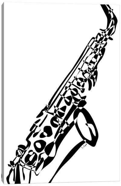 Saxophone Canvas Art Print - Nisse Corona