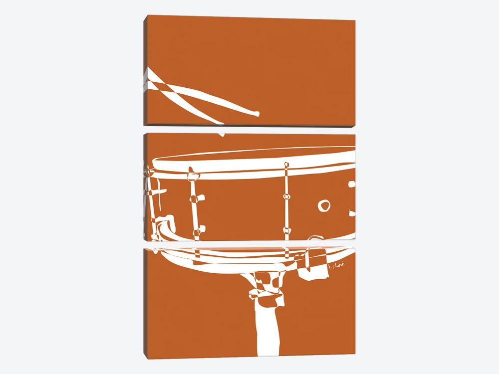 Drum Snare Terra by Nisse Corona 3-piece Canvas Print