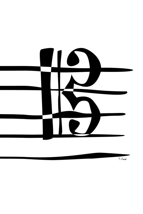 Tenor Clef by Nisse Corona wall art