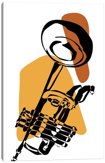 Trumpet Tenne Canvas Art Print - Nisse Corona