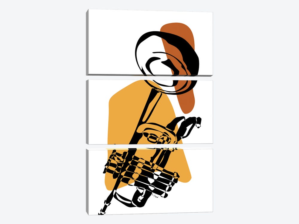Trumpet Tenne by Nisse Corona 3-piece Canvas Artwork
