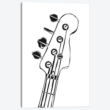 Bass Guitar Head Canvas Print #NSC8} by Nisse Corona Canvas Art