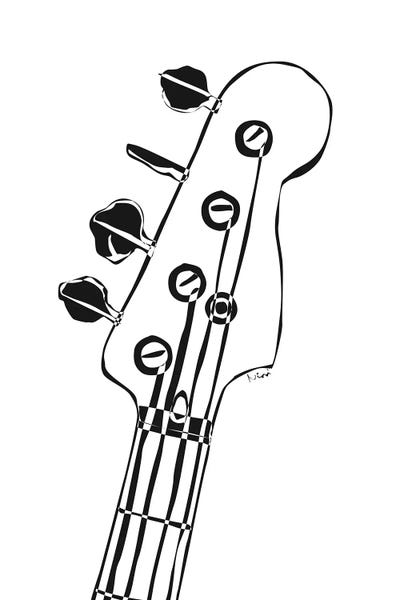 Guitars: Bass Guitar Head by Nisse Corona