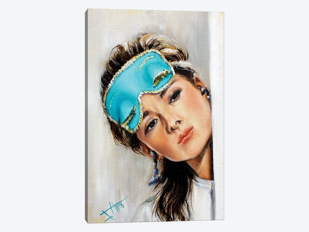 Blue Mask by Salma Nasreldin 1-piece Canvas Artwork