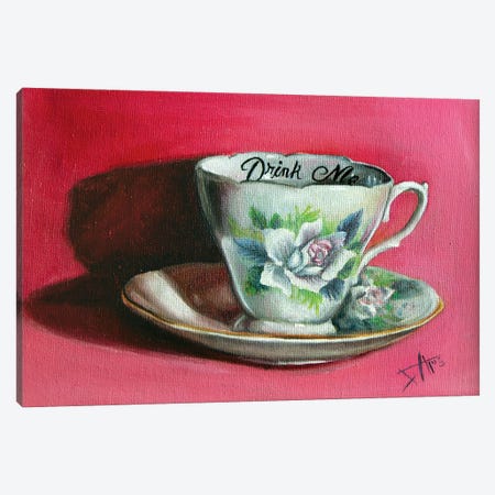 Drink Me Canvas Print #NSD14} by Salma Nasreldin Art Print