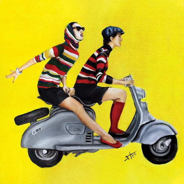 Art With Attitude: Vespa Girls by Salma Nasreldin
