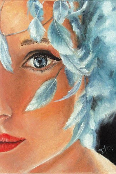 Salma Nasreldin: Blue Feather by Salma Nasreldin