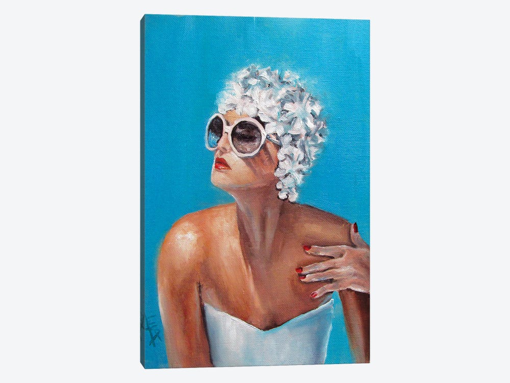 Swim Cap by Salma Nasreldin 1-piece Canvas Print