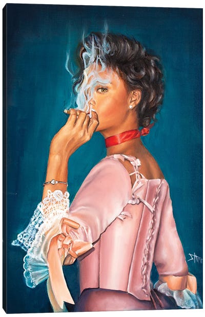 Rihanna Canvas Art Print - Historical Fashion Art