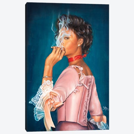 Rihanna Canvas Print #NSD81} by Salma Nasreldin Art Print