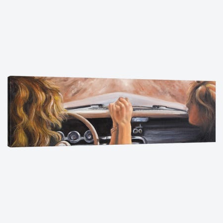 Thelma And Louise Canvas Print #NSD86} by Salma Nasreldin Canvas Wall Art