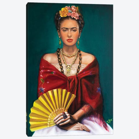 Frida Canvas Print #NSD87} by Salma Nasreldin Canvas Artwork