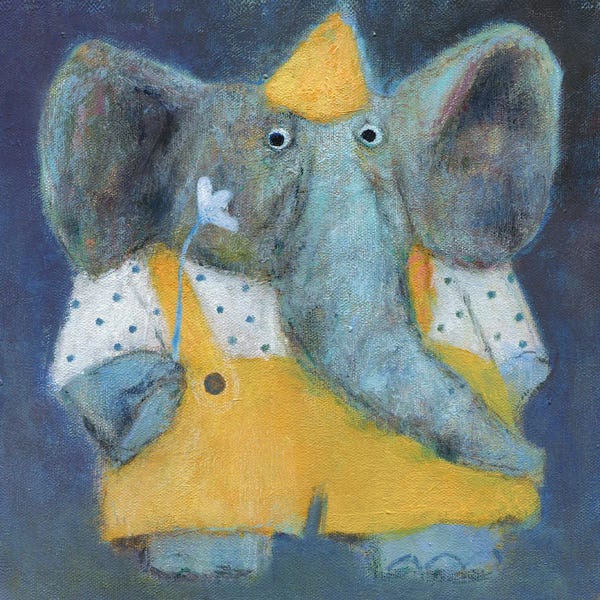 Elephants: The Elephant In The Party Hat by Natalia Shaloshvili