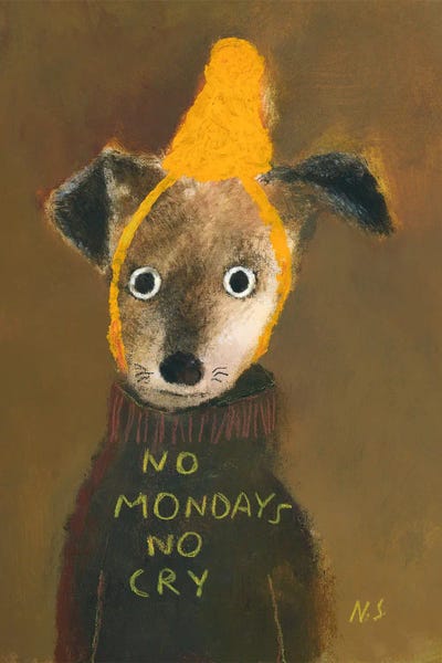 Canvas Print: No Mondays, No Cry by Natalia Shaloshvili