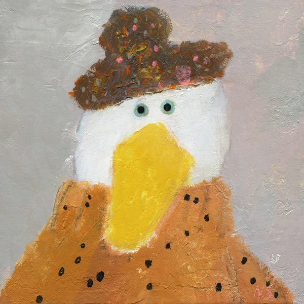 Canvas Print: A Friend Of Duck by Natalia Shaloshvili