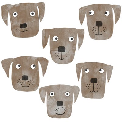 Chocolate Labrador Retriever Dog Watercolor by Nic Squirrell framed wall art