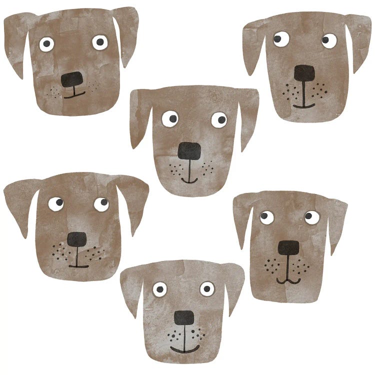 Chocolate Labrador Retriever Dog Watercolor by Nic Squirrell wall art