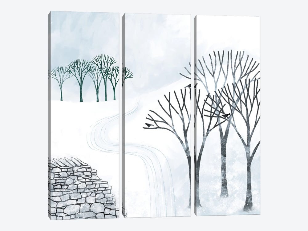 More Snow To Come by Nic Squirrell 3-piece Canvas Art Print