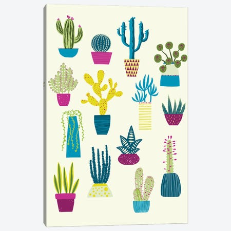 Cactus Garden Canvas Print #NSQ113} by Nic Squirrell Canvas Print
