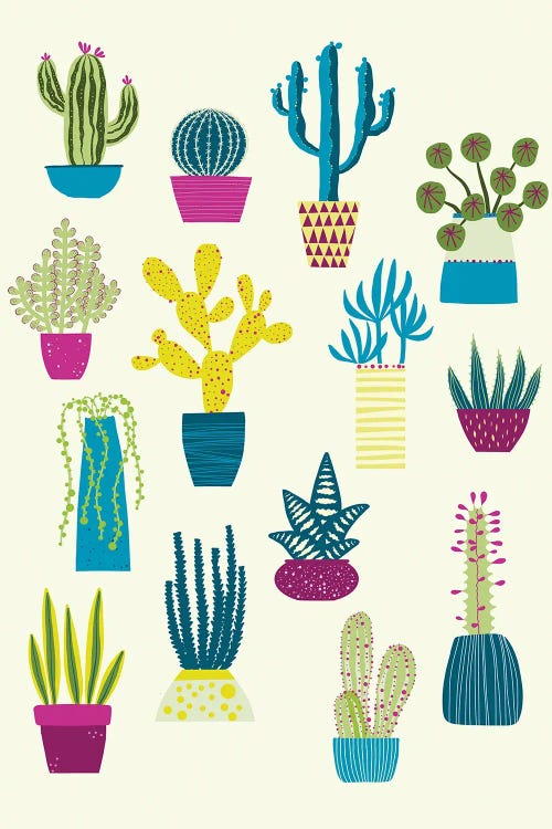 Cactus Garden by Nic Squirrell wall art
