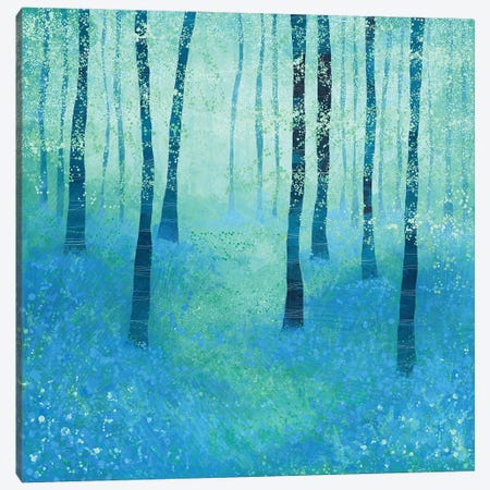 Bluebells, Challock Canvas Print #NSQ11} by Nic Squirrell Art Print