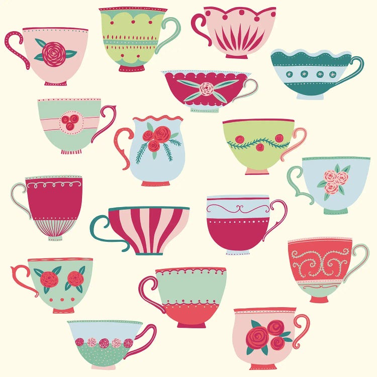 China Teacups by Nic Squirrell wall art