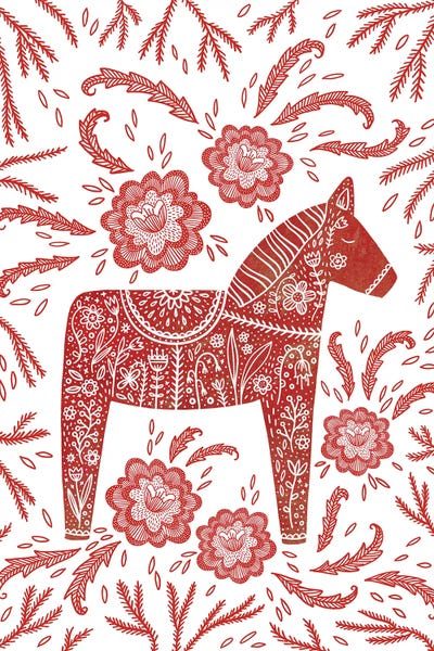 Dala Horse by Nic Squirrell multi panel art