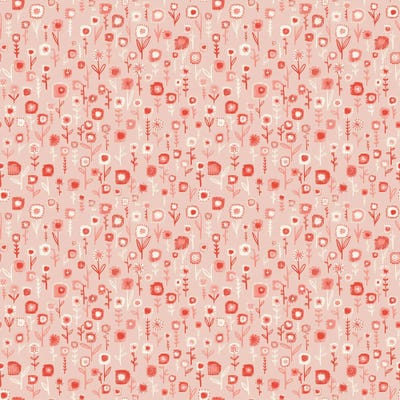 Ditsy Pink Flowers by Nic Squirrell canvas print