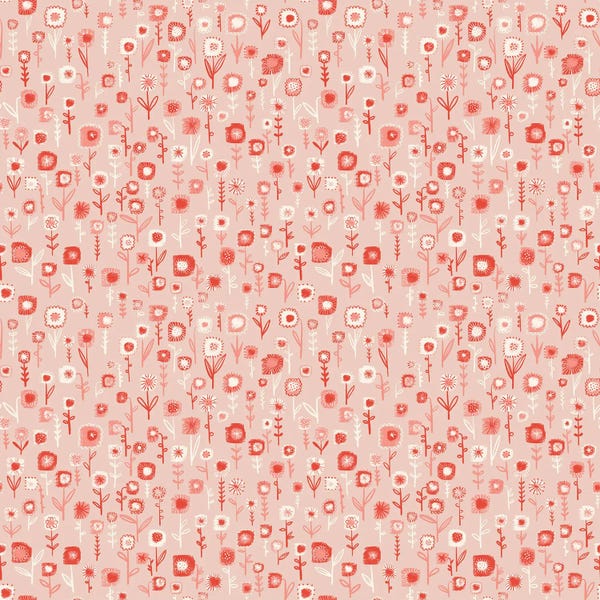 Ditsy Pink Flowers