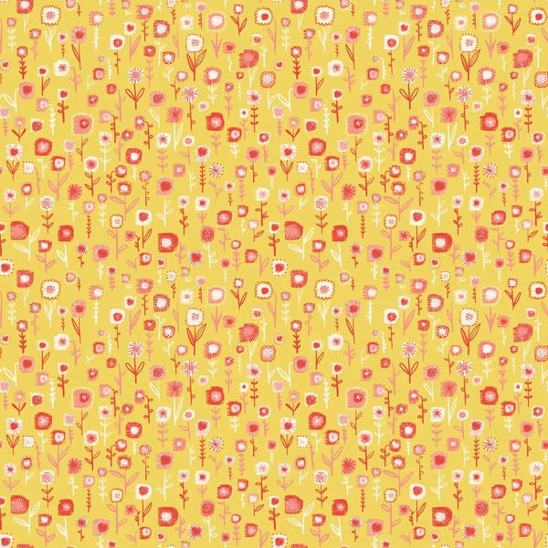 Ditsy Yellow Flowers