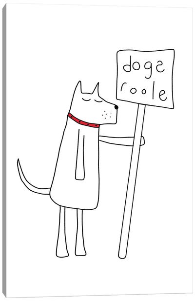 Dogs Rule - Don't Tell The Cats Canvas Art Print - Nic Squirrell