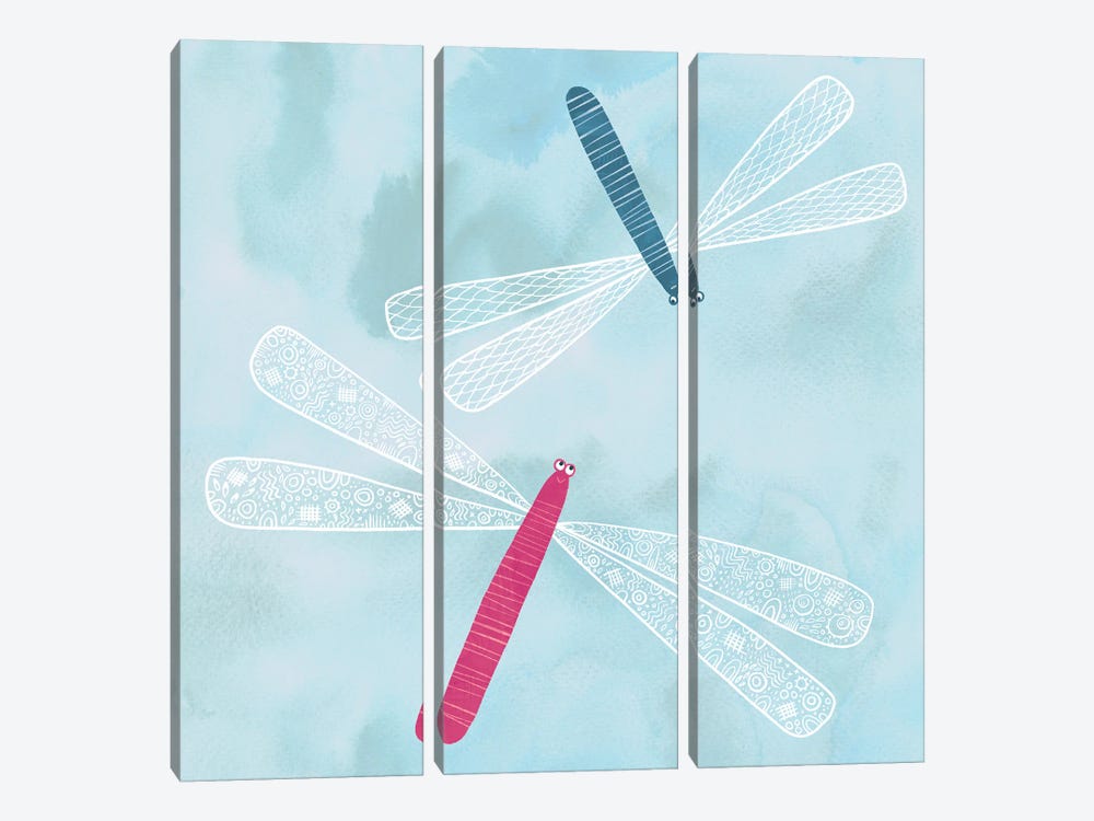 Dragonflies by Nic Squirrell 3-piece Canvas Artwork