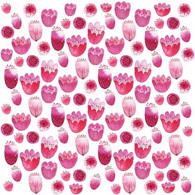 Fancy Pink Blossom by Nic Squirrell multi panel art